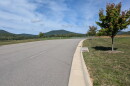 A road and gate at the entrance to the Wood Haven Technology Park in Roanoke County on Sept. 30, 2026.