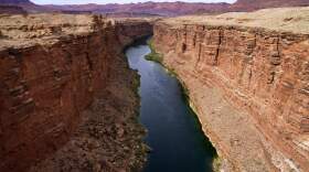 The Colorado River in the upper River Basin is seen, May 29, 2021, in Lees Ferry, Arizona. (Ross D. Franklin/AP)