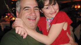 A young Laila Shadid with her dad, Anthony Shadid. (Courtesy of Laila Shadid)