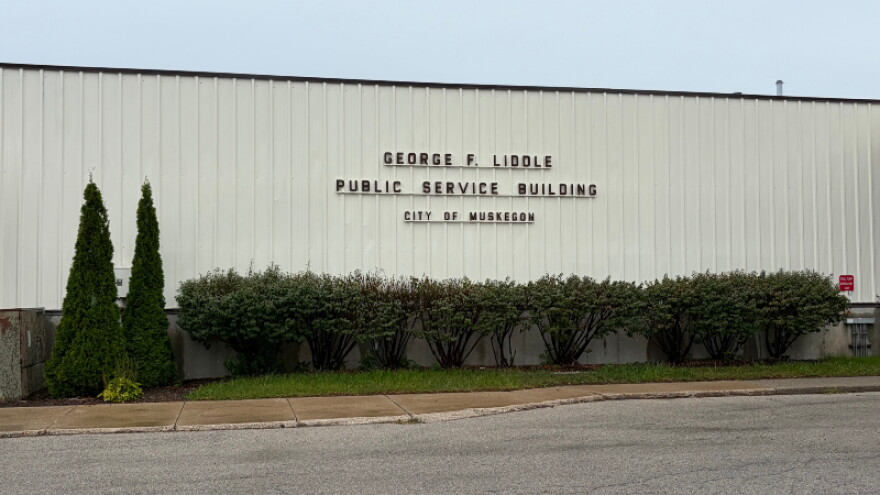 Exterior of Muskegon's Public Service Building.