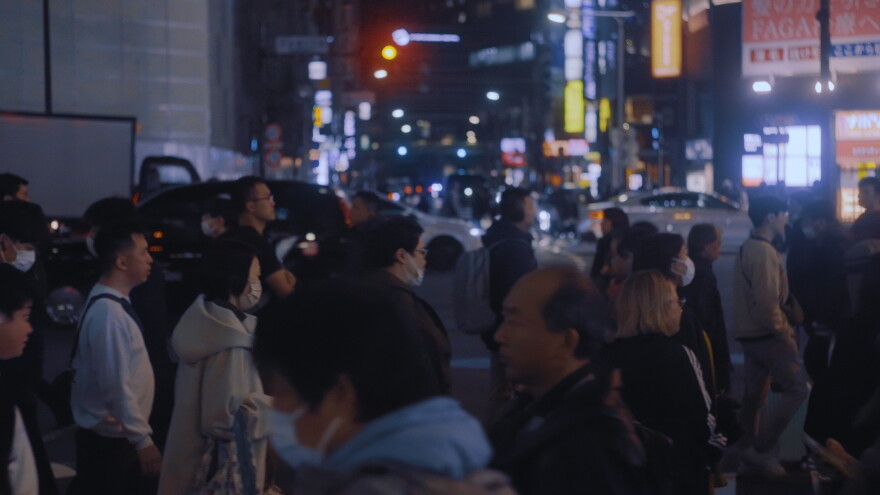 A still from documentary film "One Night Stand in Tokyo"
