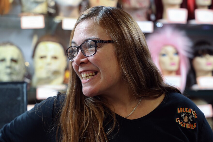 Terry Sinopoli, marketing and customer service manager at Arlene's Costumes, Thursday, October 23, 2025.