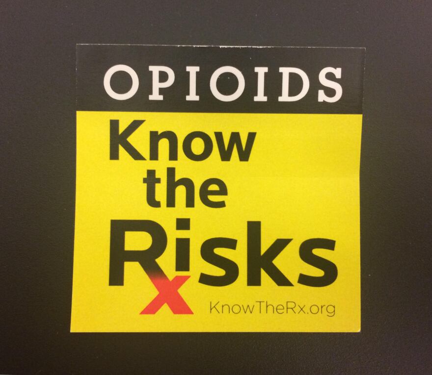 "Know the Risks" campaign sticker