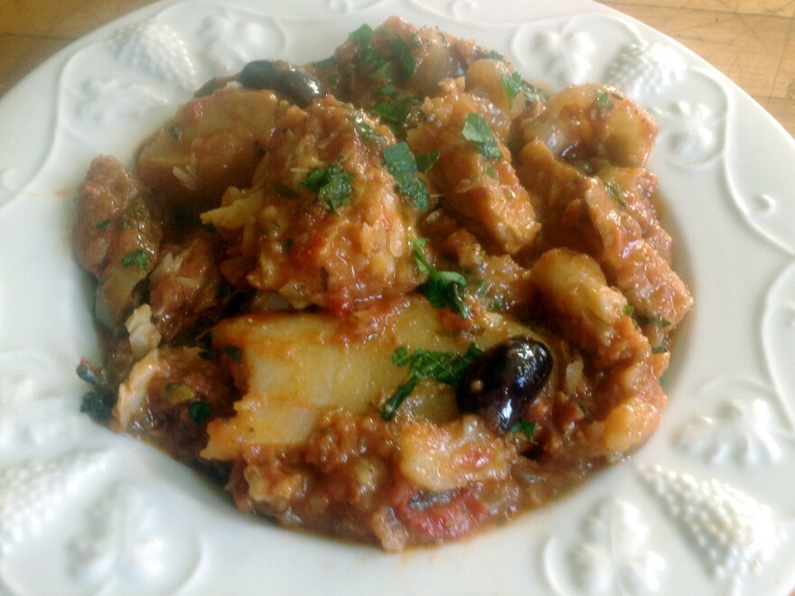 Baccala' Alla Napoletana (Salt Cod With Potatoes In Tomato Sauce)