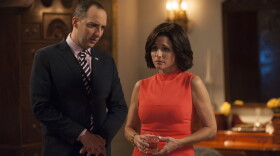 Fail to the Chief: Tony Hale and Julia Louis-Dreyfus in the fifth season finale of HBO's <em>Veep</em>.