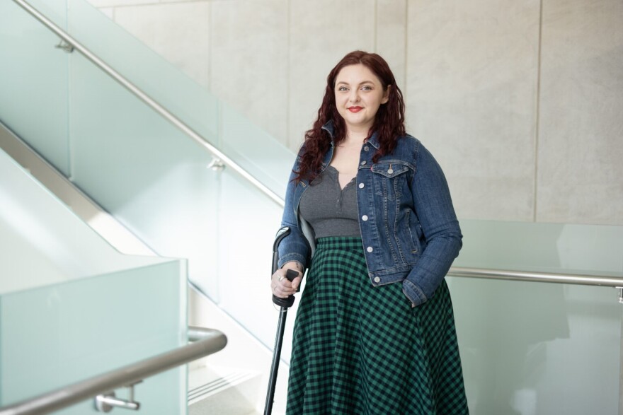 Eliza Brader of Bloomington, Indiana, has a pacemaker, a painful joint disease, and fused vertebrae in her neck, which prevents her from turning her head. Indiana’s Medicaid agency currently considers Brader “medically frail,” giving her access to an expanded set of benefits.