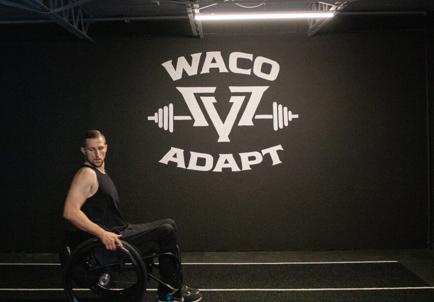 Ryan Lambert goes for laps at Waco Adapt during a group exercise on April 8, 2026.