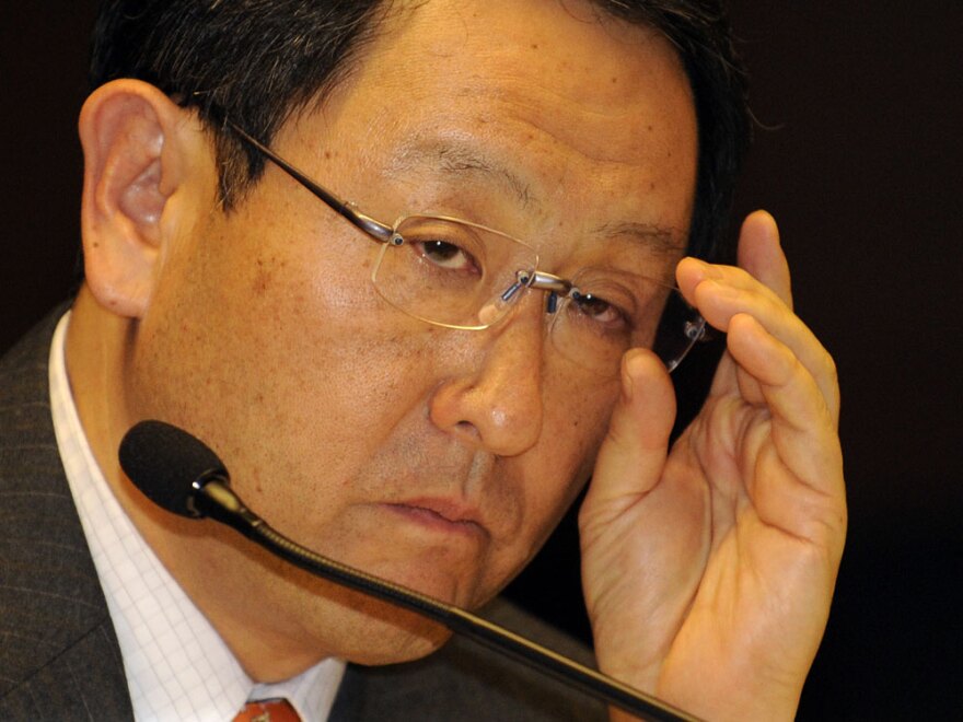 Toyota President and CEO Akio Toyoda, at a Feb. 5 news conference in central Japan, said he was "deeply sorry" for the worldwide recall.