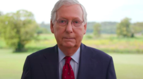 McConnell made his appearance during the fourth and final night of the RNC via taped remarks he made in Kentucky.