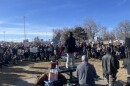 More than a thousand people gathered in Denver on Friday, Jan. 30, 2026, to protest U.S. Immigration and Customs Enforcement, or ICE. One of the largest rallies took place at La Alma–Lincoln Park, a neighborhood near downtown with deep ties to Chicano activism.