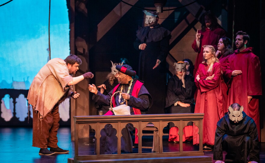 A scene from The Hunchback of Notre Dame