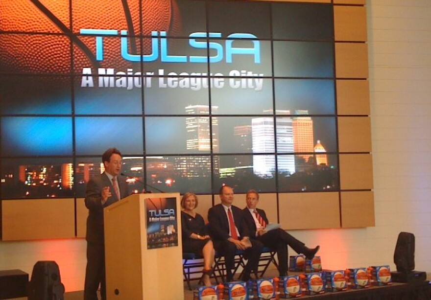 WNBA announcement is made at the BOK Center