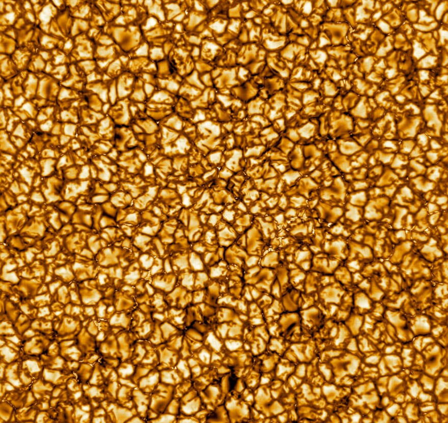 The Daniel K. Inouye Solar Telescope's first images of the sun reveal its turbulent gas surface in what scientists called unprecedented detail.