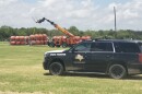 The Texas Department of Public Safety unloads buoys 