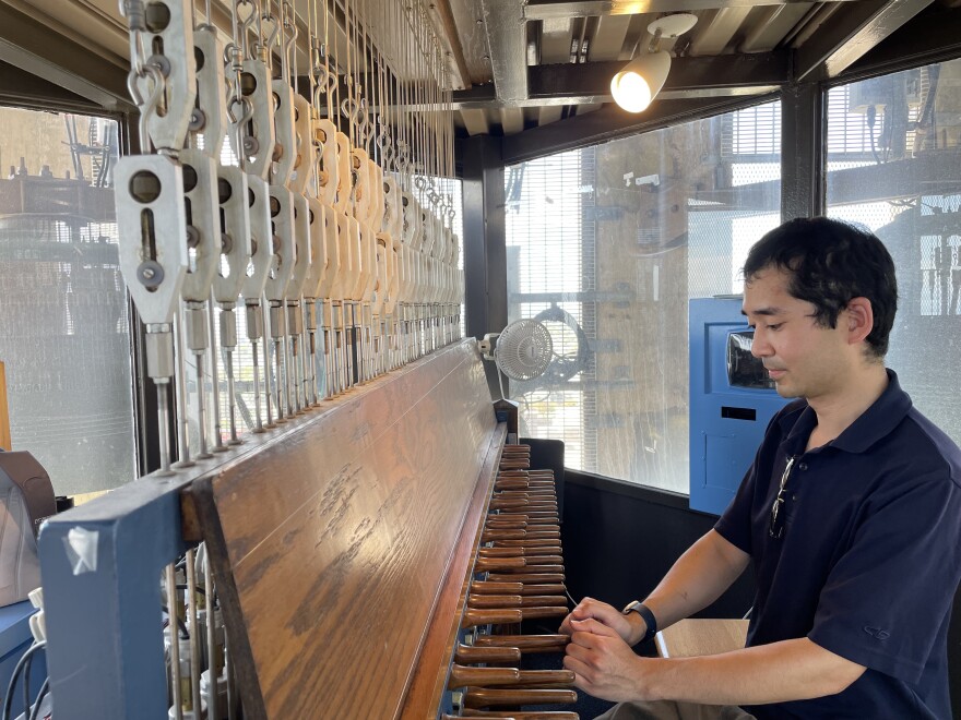 Wesley Arai teaches carillon to UCSB students. His concerts are open to the public.