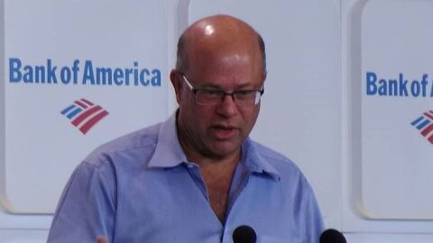New Carolina Panthers owner David Tepper addresses the media Tuesday.