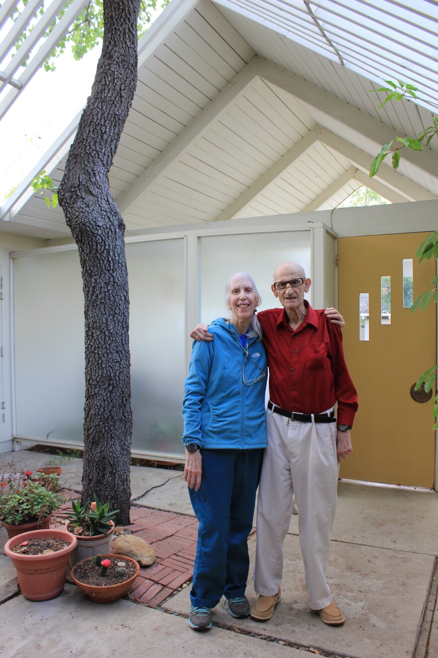 Lyla and Bernie Grossman bought their Eichler home for $30,000 in 1963.