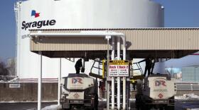 Drivers for an oil delivery company fill their trucks at the Sprague terminal, on Jan. 16, 2014, in South Portland, Maine. Diesel and heating oil supplies in the Northeast are more than 50% below the recent average, raising concerns that an extreme weather event could cause supply disruptions, federal officials said.