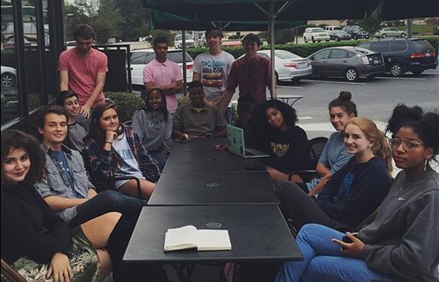 The inaugural members of the Black Student Union at Riverside High School.