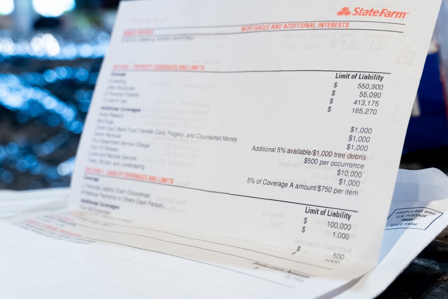 A copy of an insurance document shows coverage that Emma and Rahtu Stroud are supposed to receive.