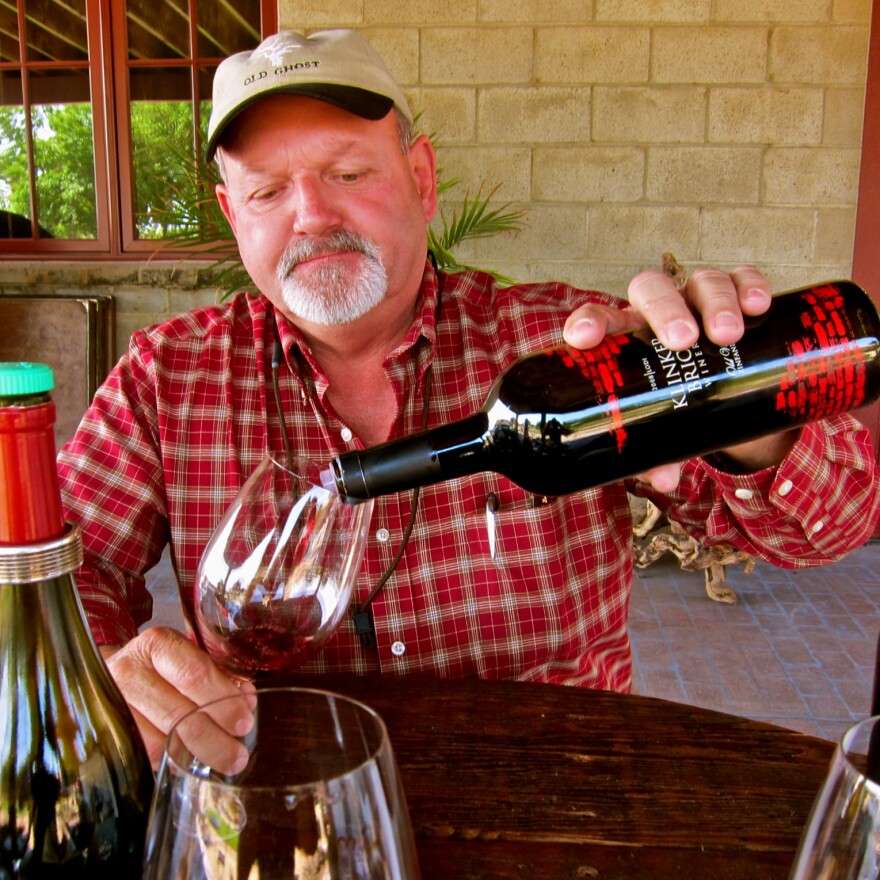 Grower, winemaker, Steve Felton at his Klinker Brick Winery