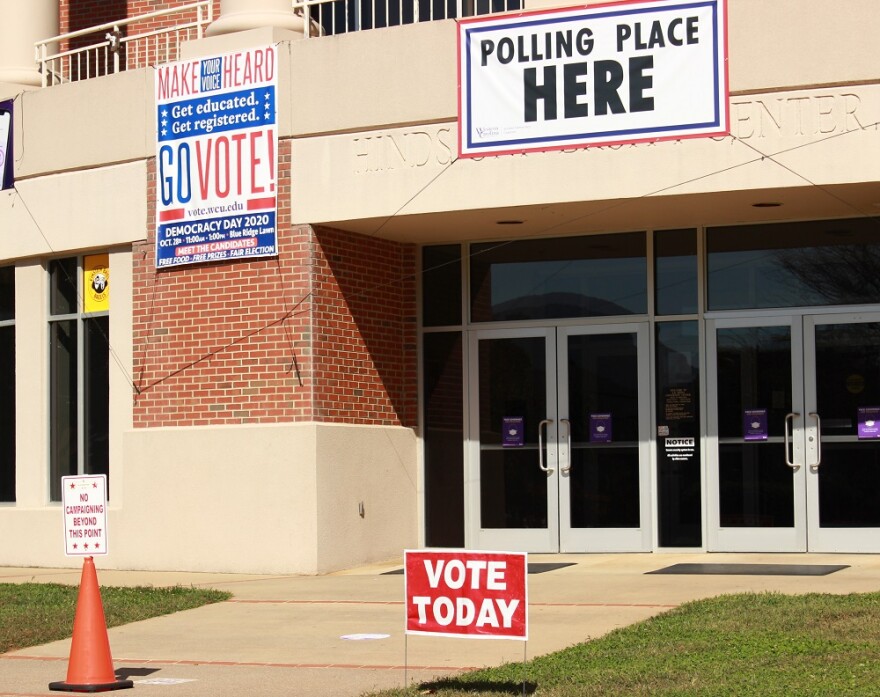 Voters can request absentee ballots in North Carolina starting Sept. 24. (Pictured early voting at Western Carolina University in 2022.)