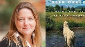 Pam Houston and the cover of her latest work.