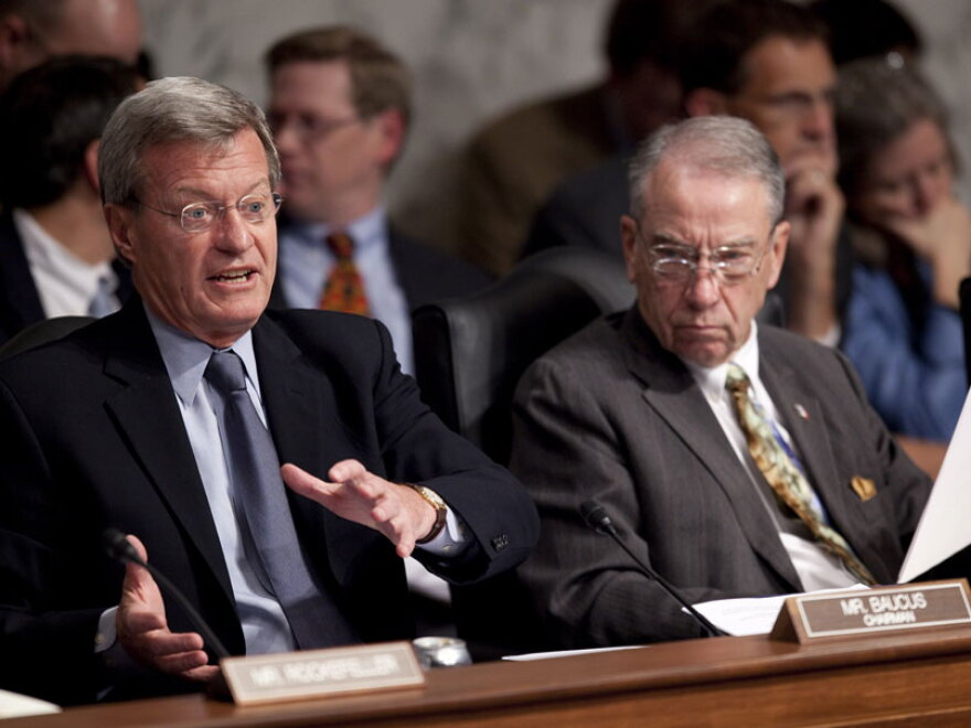 Senate Finance Committee Chairman Max Baucus (left) has had to make concessions on health care legislation to placate fellow Democrats. But those changes have angered Republicans like Sen. Chuck Grassley of Iowa.