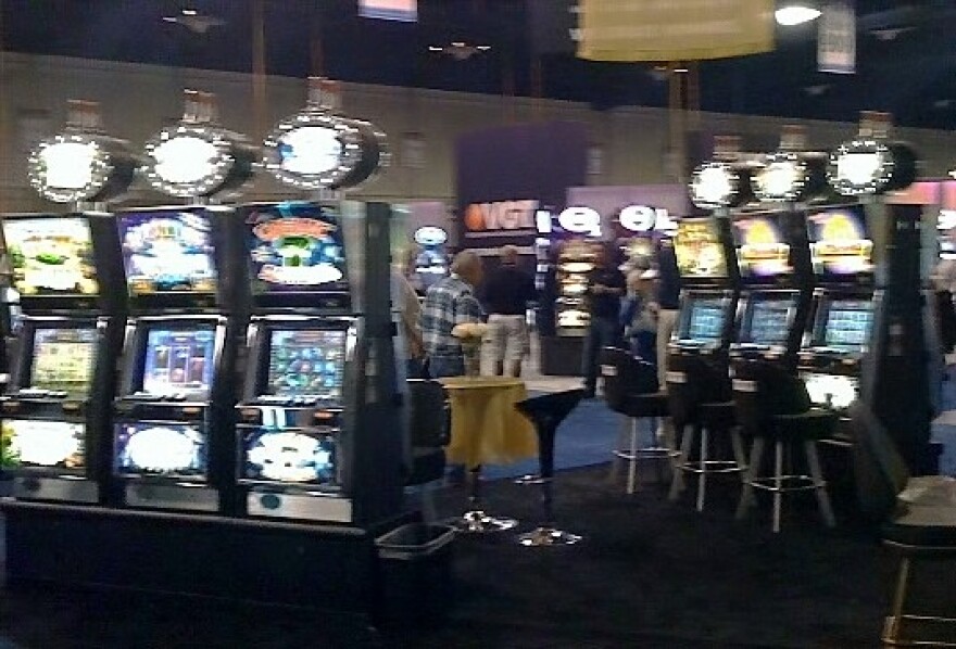 This isn't a casino. It is the Tulsa Convention Center as it hosts the Oklahoma Indian Gaming Association's trade show.