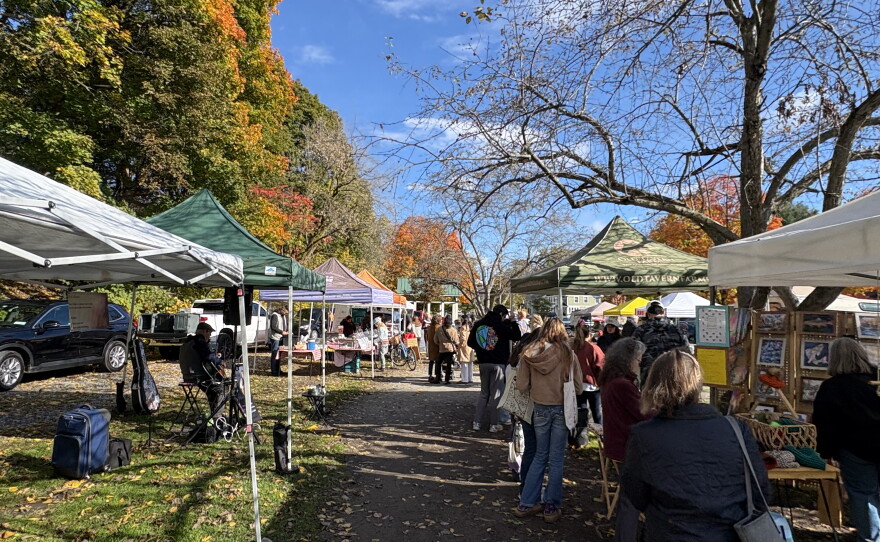 Saratoga Springs farmers market is run outdoors at Highrock Park through the end of October