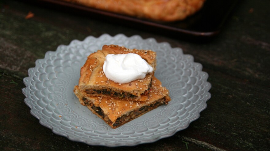 Greens And Tahini Borek