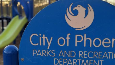 Phoenix playground park sign