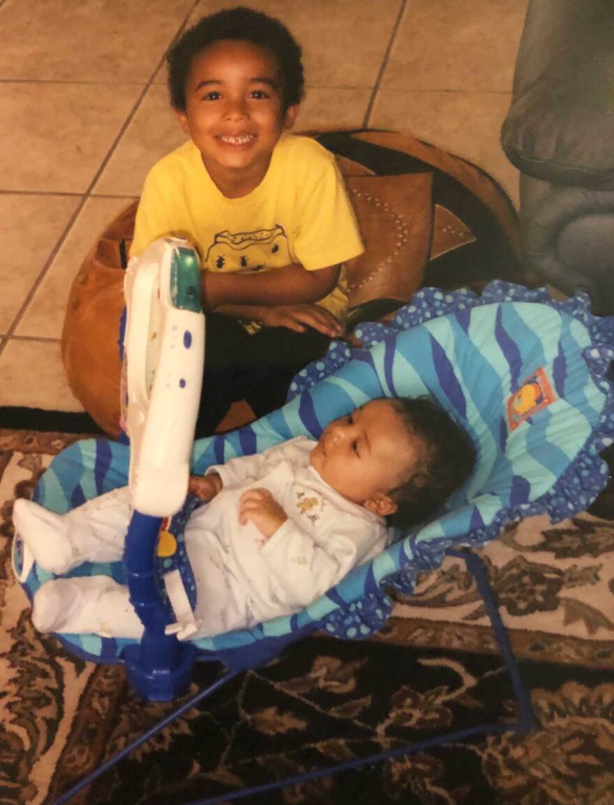 Daniel Weisberger, pictured with his infant brother Pascal, in Hobe Sound in 2006.
