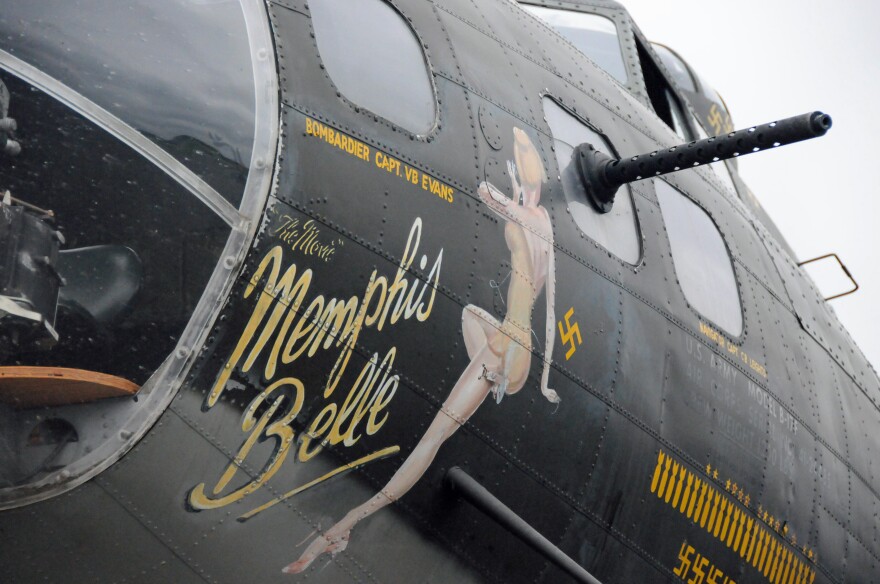 The classic art painted near the nose of the Memphis Belle