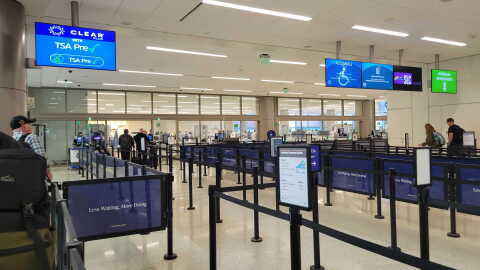 Salt Lake City security checkpoint.