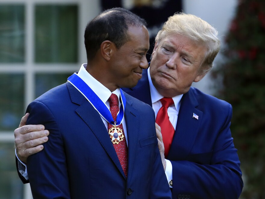 Trump Gives Presidential Medal Of Freedom To Tiger Woods | Hawai'i Public Radio
