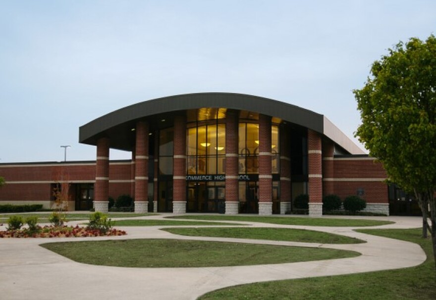 A "device" brought to school by a Commerce High School student turned out to be harmless, school district officials said.