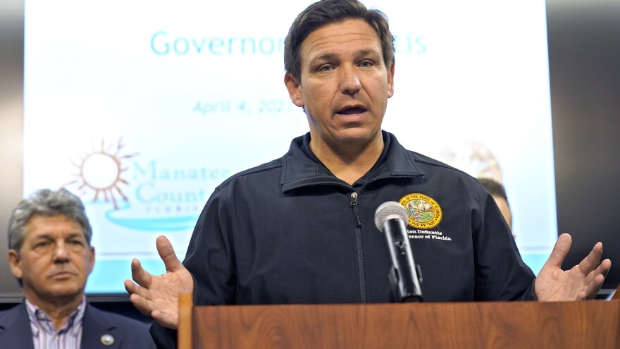 Gov. Ron DeSantis addresses Manatee County wastewater leak