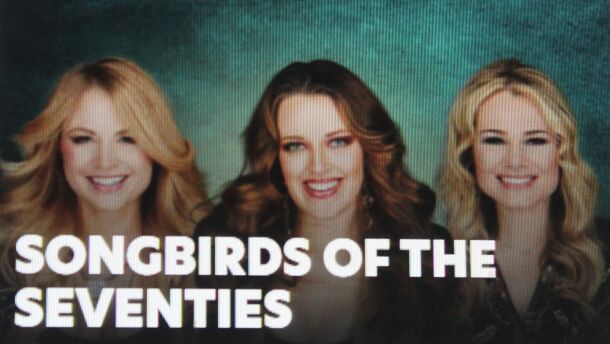 Florida Studio Theatre Promotional Image for 'Songbirds of the Seventies'