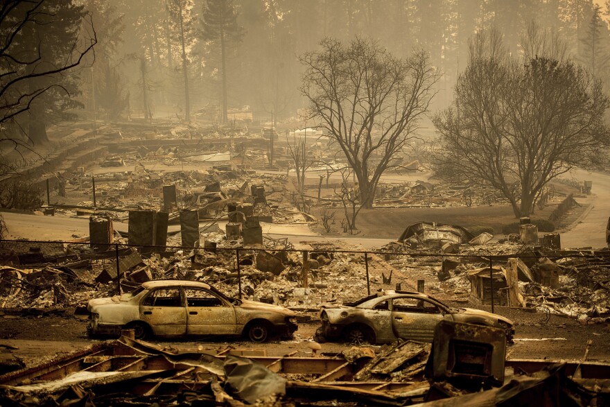 Homes leveled by the Camp Fire line a development on Edgewood Lane in Paradise, Calif., on Nov. 12, 2018. The changes announced by FEMA are designed to simplify and speed up the process for disaster survivors to get help, including include money for under-insured homeowners, a streamlined application process, and assistance for disaster survivors with disabilities.