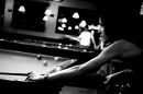Megan Englehart plays pool. (Photo courtesy of Megan Englehart)