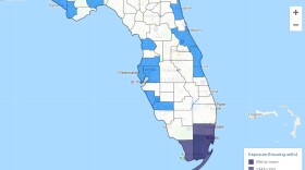 Climate Central used affordable housing data from the National Housing Trust and CoStar Group to project sea level rise vulnerabilities along the coast by 2050.