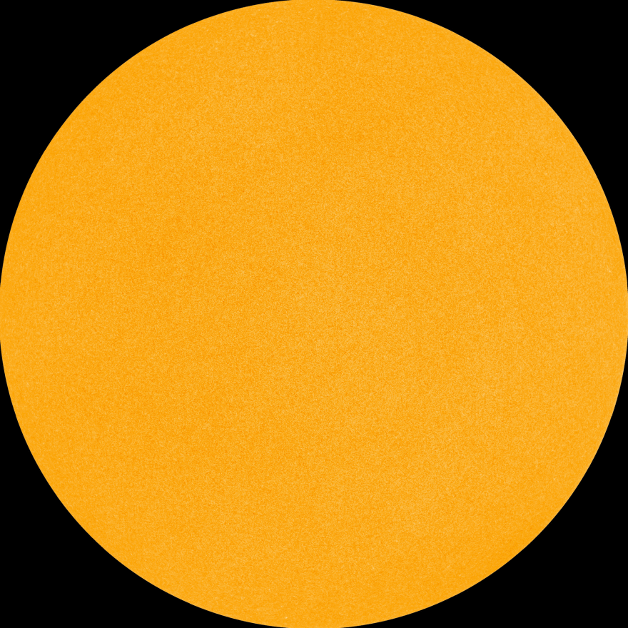 A picture of the Sun with no sunspots. 