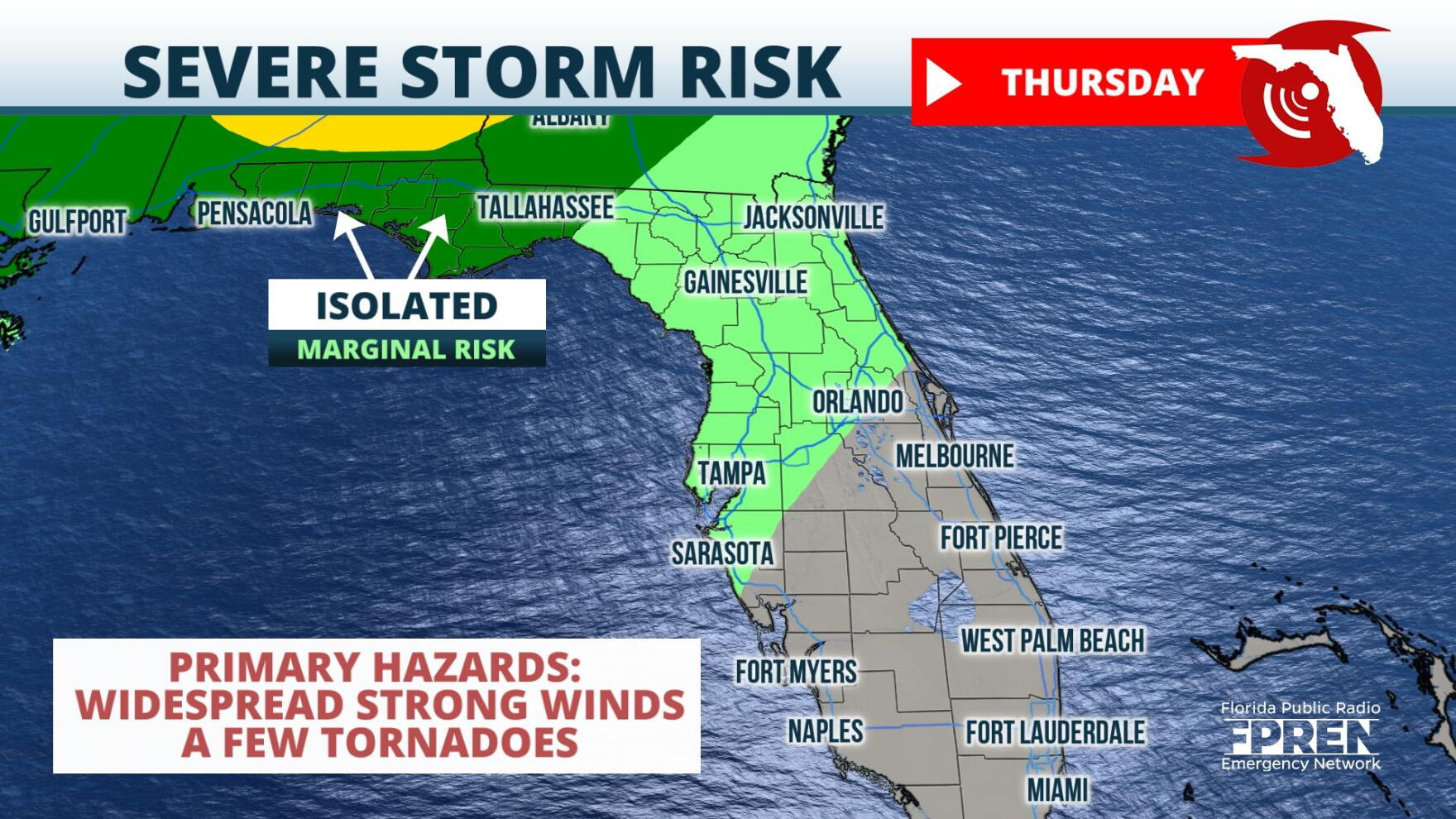 An end-of-week cold front brings the risk for severe storms and a drop ...