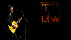 Walkmen frontman Hamilton Leithauser and the World Cafe Live sign do a heartbreaking duet about the forbidden love between a man and iconography.