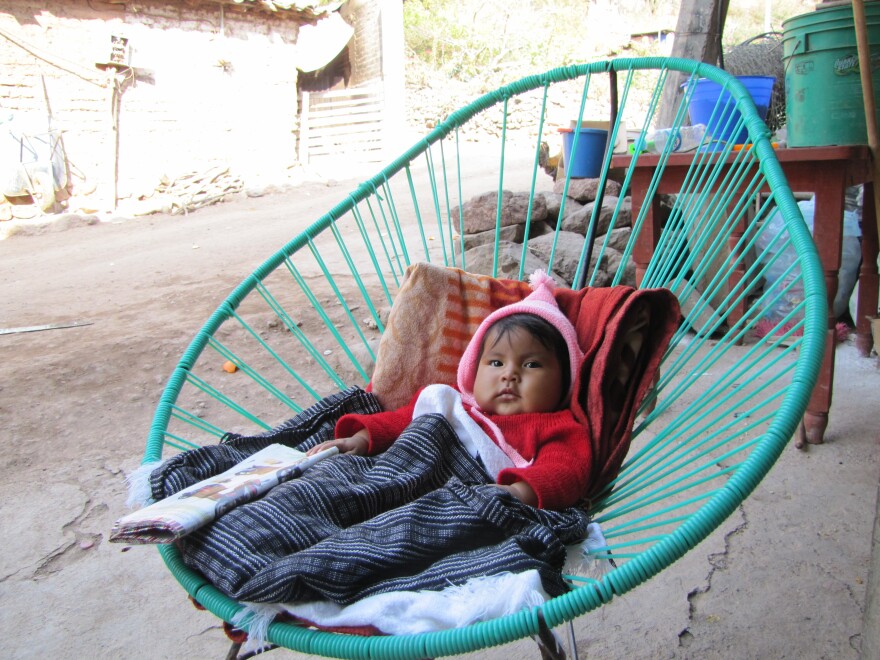 Infants like this baby girl used to be born at home to traditional midwives. Today most babies in Mexico are born in hospitals. 