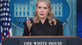 White House press secretary Karoline Leavitt speaks during a press briefing at the White House, Thursday, Dec. 11, 2025, in Washington. (AP Photo/Evan Vucci)