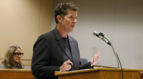 State attorney Margaret Paton-Walsh provides oral arguments at Nesbett Courthouse in Anchorage on Sept. 16, 2026.