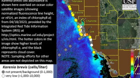 Map of red tide