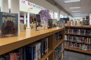 Library books at Monroe High School.